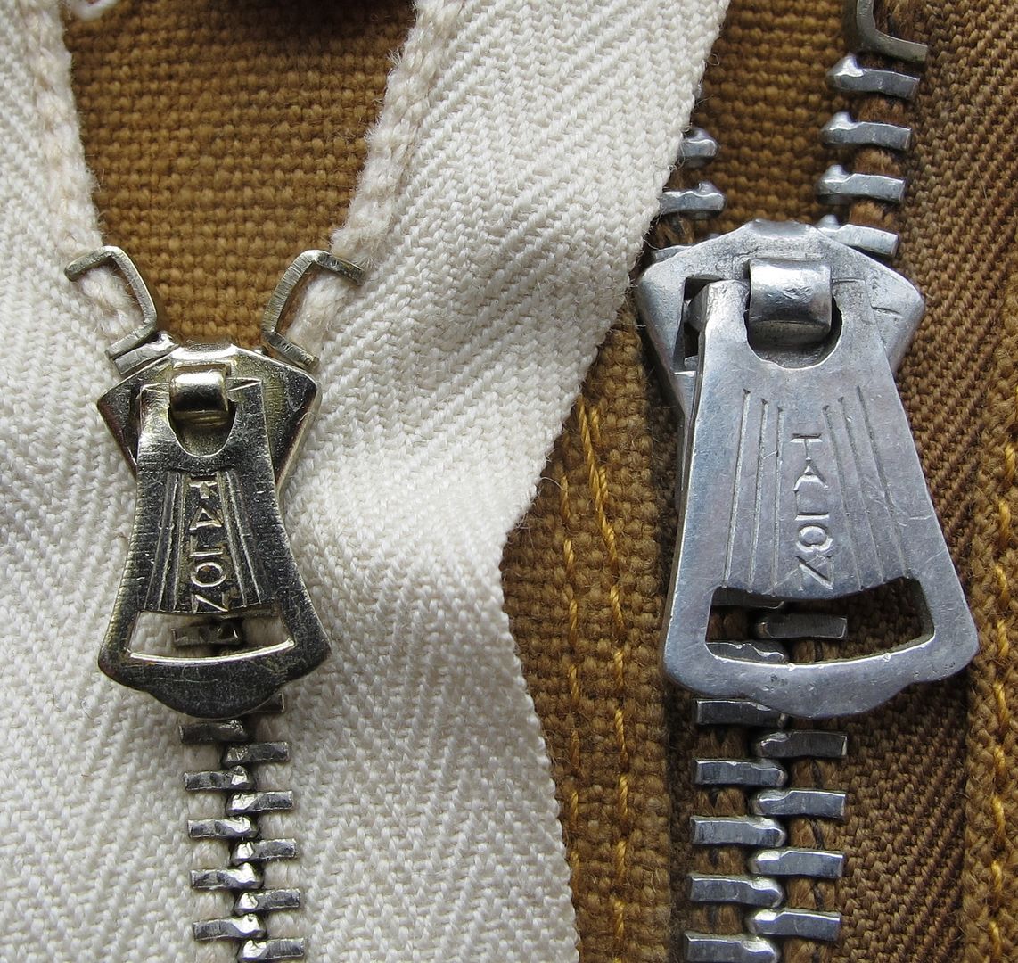 Deadstock mid 1930s Talon Fantail Zippers VintageHaberdashers Blog